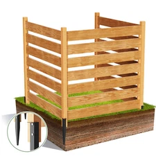 Air Conditioner Fence Wood 3 Panels 36 "Lx36 "W/48 "Lx48" WPrivacy Screens Fence