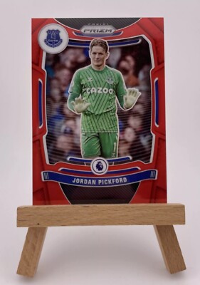 2020-21 Panini Prizm Premier League - Jordan Pickford #91 Red /199 - Everton