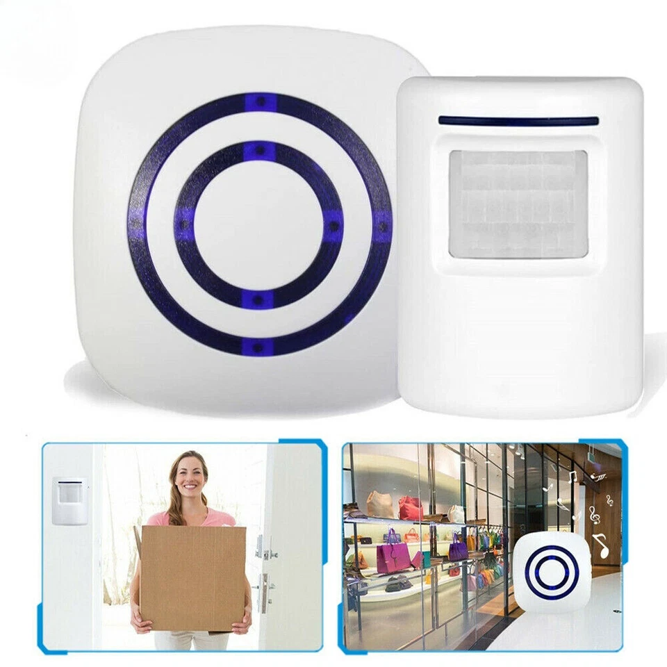 Wireless Entry Doorbell Motion Detector Sensor&Alarm Alert Easy Install AU STORE