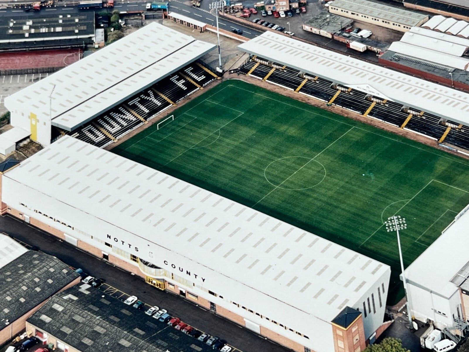 Large Meadow Lane Notts County FC aerial photograph 40cm by 30cm eBay