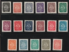 1943 Portugal Sc# 615-31. Ancient Sailing Vessel. MH postage stamp set Cv$714.45