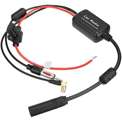 Universal Car FM and DAB+Digital Radio Antenna Signal Booster 12V-24V Power Auto
