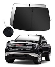 Front Windshield Sunshade Compatible with GMC 2019-2024 Sierra 1500 silver