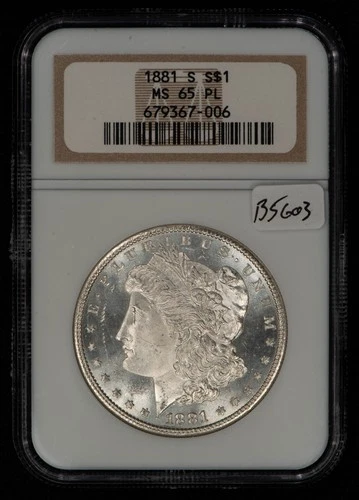 1881-S $1 Morgan Silver Dollar - Proof-Like - NGC MS 65 PL - SKU-B5603