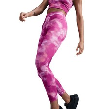 Nike L112174 Women's High-Waisted 7/8 Printed Leggings Fuchsia Size L