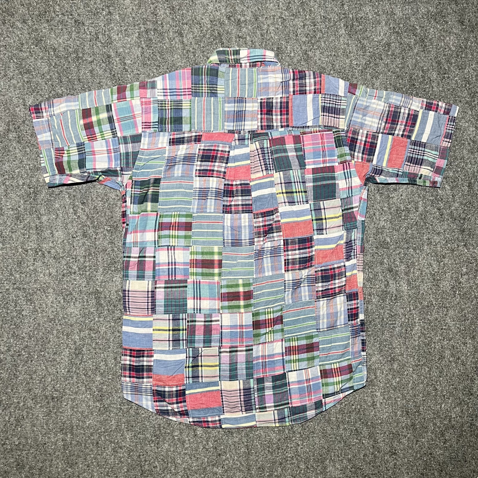 Saddlebred Multicolor Cotton Patchwork Madras Pla… - image 6