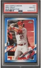 2021 Topps Chrome Mike Trout Blue Refractor PSA 10 Gem Mint #094/150