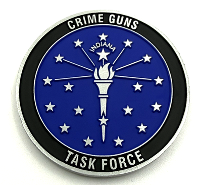 #ad G19 Indiana State Crime Guns Task Force Police Sheriff Challenge Coin $24.99