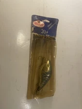 VINTAGE Tom Mann's Deep Hog 20+ Plus Blue/Silver 3" Diving Crankbait Fishin Lure