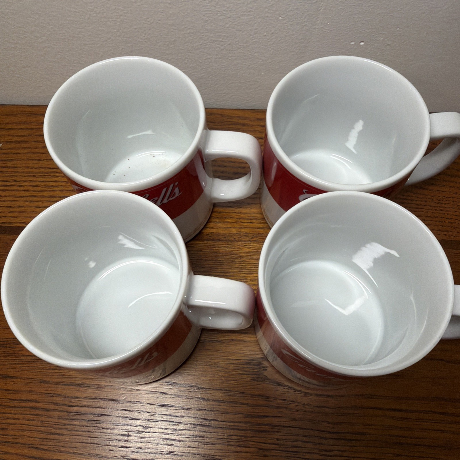 Set Of 4 Campbell's Soup Mugs - Collectible- Vintage - Coffee Mug 1981 Corning🔥