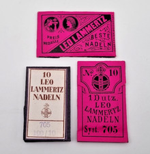 Historische Nähmaschinennadeln System 705   ...