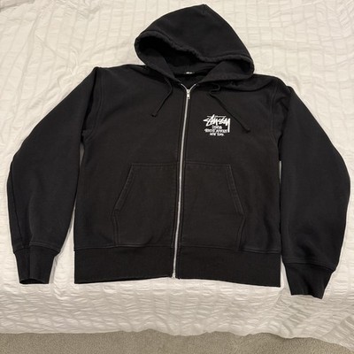 STUSSY D.S.M. NEW YORK パーカー Lサイズ ブラック Stussy Hoodie x DSM New York Zip Up Hoodie Black Size Large