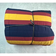 Pottery Barn Teen Harry Potter Hogwarts Striped Twin Quilt Bedding