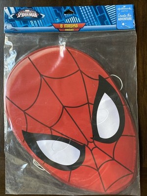 Hallmark Party ULTIMATE SPIDER-MAN 8 MASKS Party Birthday Decoration Favor