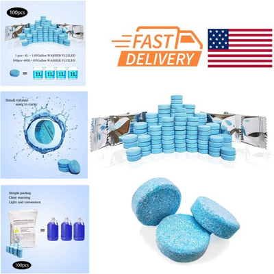 #ad Concentrated Washer Fluid Tablets 100 Count Efficient Cleaning for Windshield $21.99