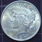 1923 P Peace Dollar Coin - 90% Silver Circulated AU Condition