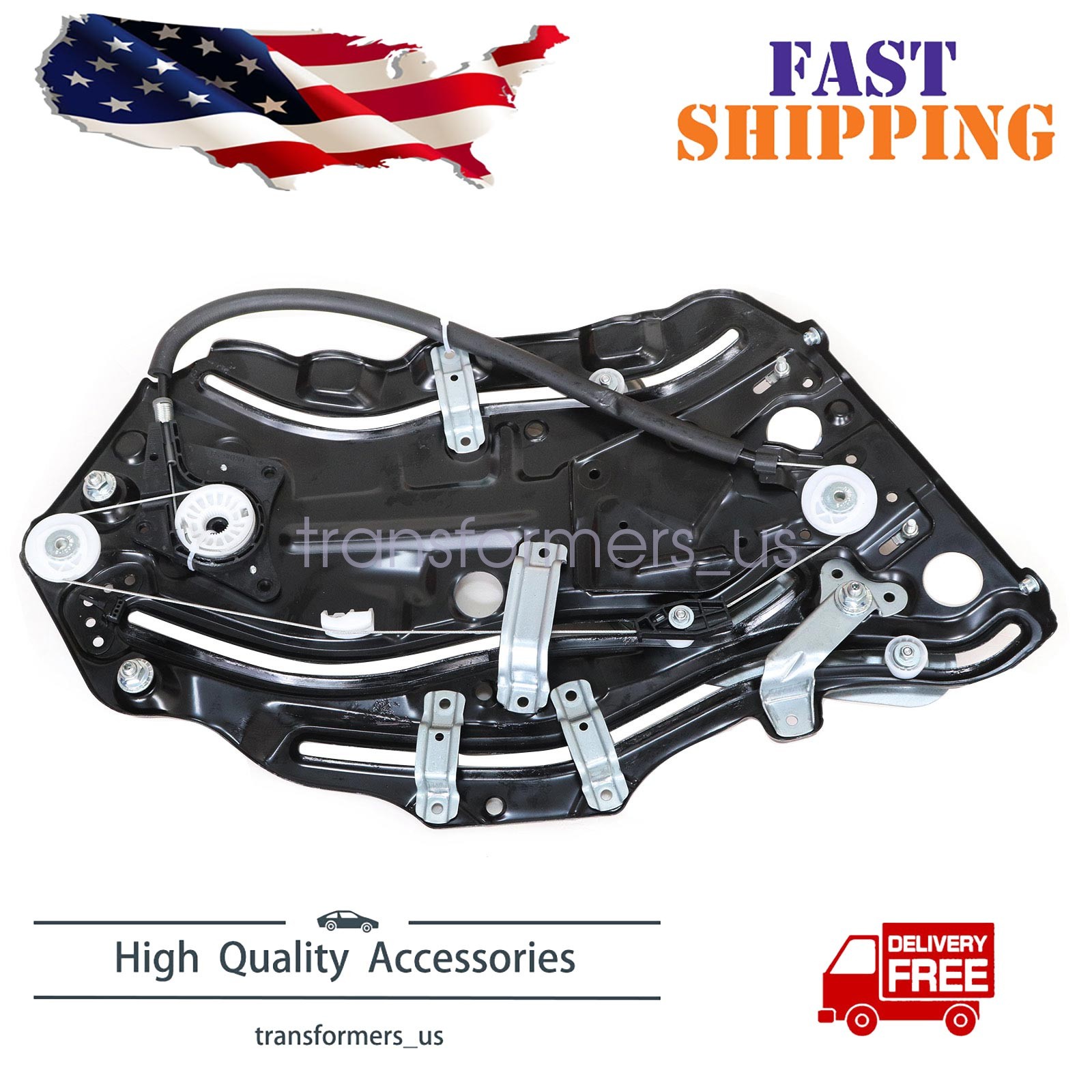 1Y0847275C Rear Left Side Window Regulator For 2003-10 VW Beetle MK2 Cabriolet