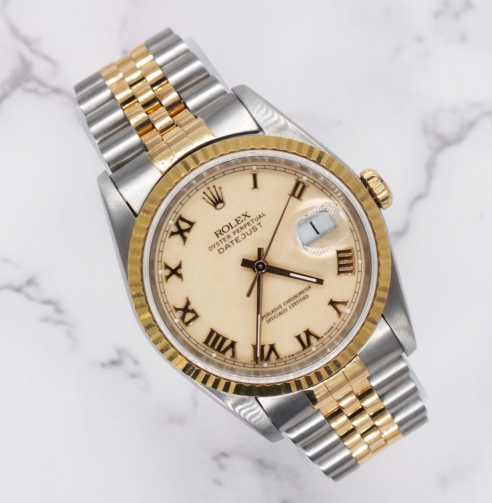 Rolex Datejust in Steel Gold, Factory