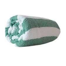 Hotel Cabana Beach Towels 2x2 Stripes 30x70" 100 Cotton Ring Spun GREEN 1 Piece