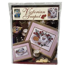 True Colors VICTORIAN TEAPOT Cross Stitch Kit BCL- 10173 Michele Johnson