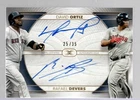 2021 TOPPS DEFINITIVE COLLECTION DAVID ORTIZ / RAFAEL DEVERS DUAL AUTOGRAPH / 35