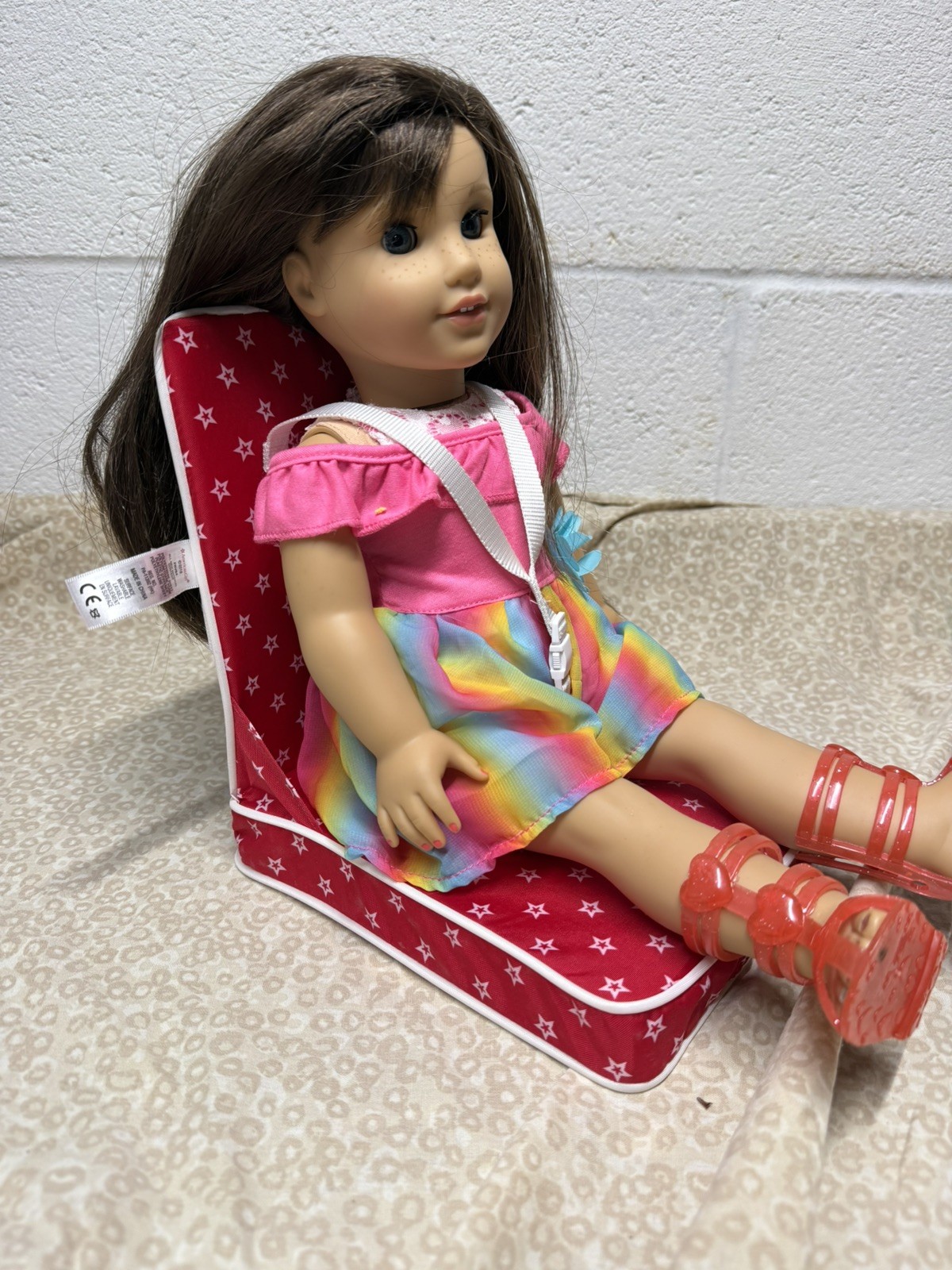 American Girl car seat carrier for 18 inch dolls