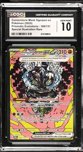Cornerstone Mask Ogerpon ex graded CGC 10 for sale on eBay