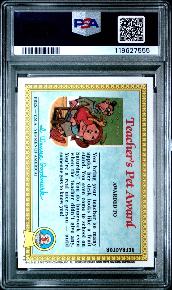 2013 GPK CHROME SERIES 1 X-FRACTOR #28b MELTIN' MELISSA PSA 9 POP 1 NONE HIGHER - Image 2 of 3