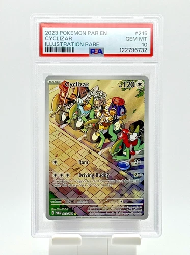 PSA 10 Cyclizar 215/182 Paradox Rift Holo Pokemon Illustration Rare Art English