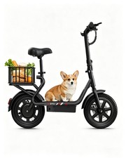 Electric Scooter with Seat, 14" E-Scooter with 36V 7.8AH Battery, 350W Motor