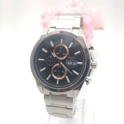Casio Edifice Quartz Chronograph Day-Date 43mm Stainless Steel Men's Watch