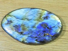 34X56X6MM Natural Labradorite Oval Crystal Cabochon Loose Gemstone 114Cts. q191