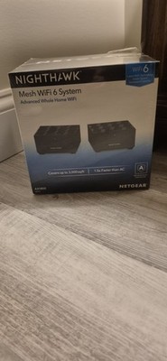 Netgear Nighthawk Ax1800 WiFi 6 Mesh System Mk62 2 Pack Whole Home Router