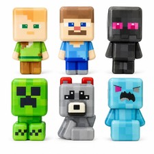 NEW Minecraft Figure Pack Series Overworld Player Survival Playset Steve Toy
