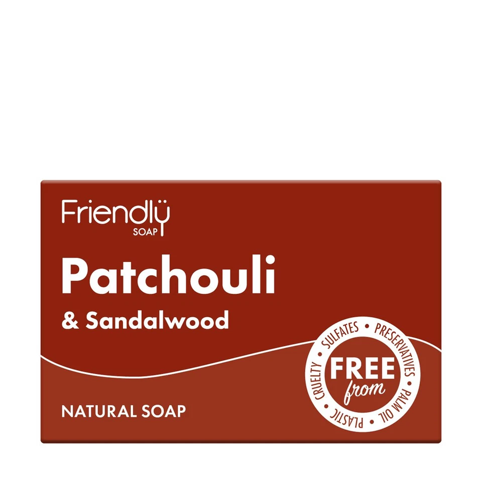 Friendly Soap Patchouli & Sandalwood Soap 6 x 95g