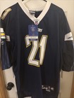 Ladanian Tomlinson San Diego Chargers Jersey Mens LG Reebok NFL Football #21