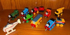 Lot of 11 Thomas The Train 2018 Mattel Push Along-Engines,Tenders,Helicopter Ect