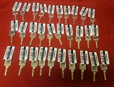 Lot of  MEDECO (30 Pc) High Security  factory precut  keys Each with card 