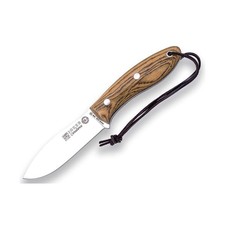 Canadiense CB114 Sports Hunting Knife, Wooden Handle Bocote wood, blade 4.13 ...