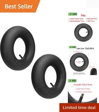 Replacement Inner Tubes with TR13 Straight Valve Stem, 13 x 5.00-6", Universa...