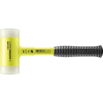 HALDER SUPERCRAFT Schonhammer Ø 60mm rückschlagfrei bruchsicherem Stahlrohrstiel