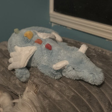 Jellycat Blue Dragon Plush Stuffed Animal Medium 2018 RRG2DD With Tags