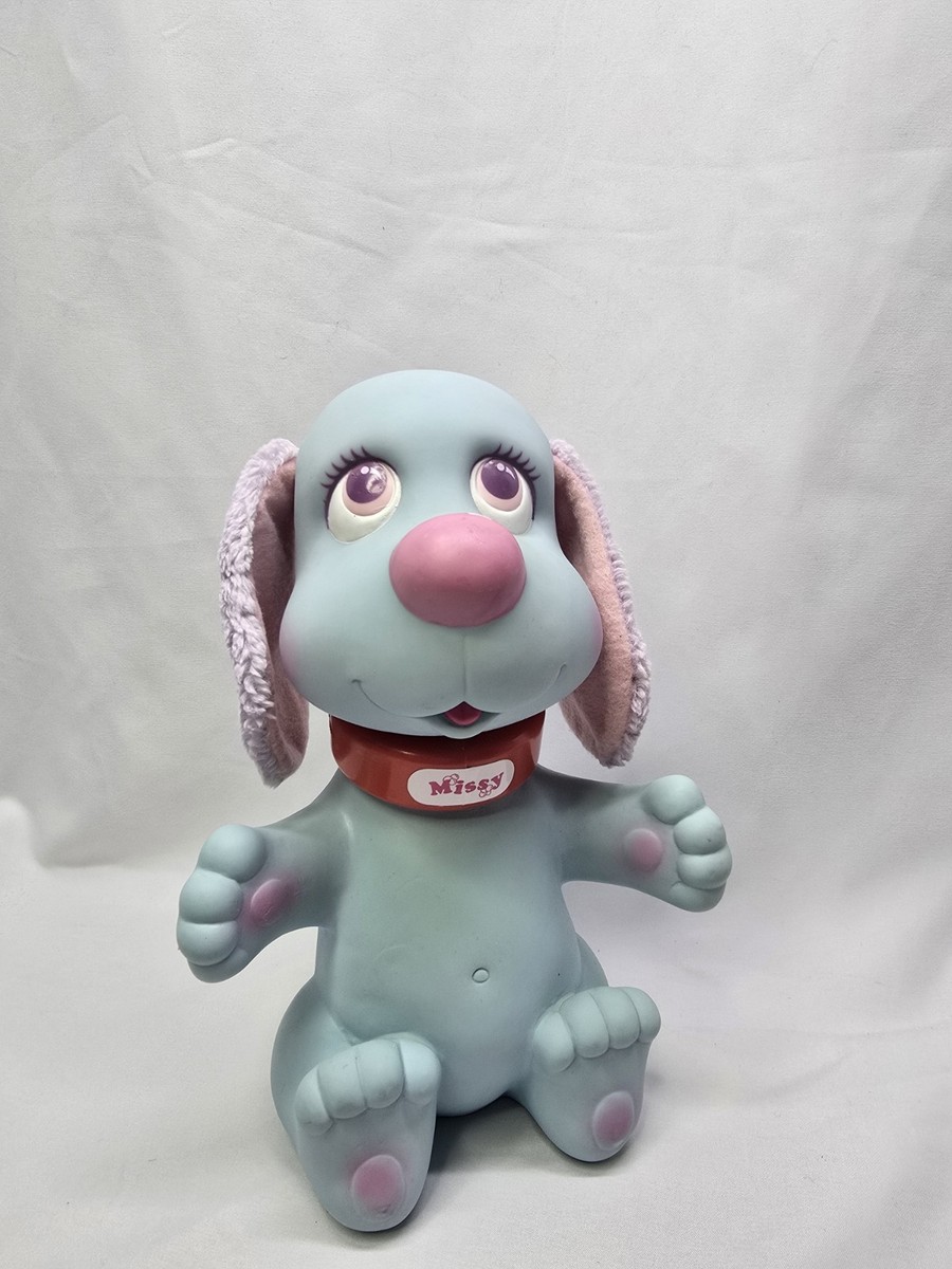 Rub-a-Dub Doggie Puppy Dog Bath Toy Blue Missy Vintage 90s 1990s