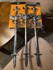 Hyde And Eek Graveyard Dungeon Chains And Bats On Yard Fence 21  Set Of 2