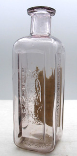 PAPER LABEL ONE WING OWL DRUG SMALL SIZE PHARMACEUTICAL BOTTLE