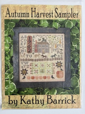 Herbst Ernte Sampler Kreuzstichkarte Muster - Kathy Barrick