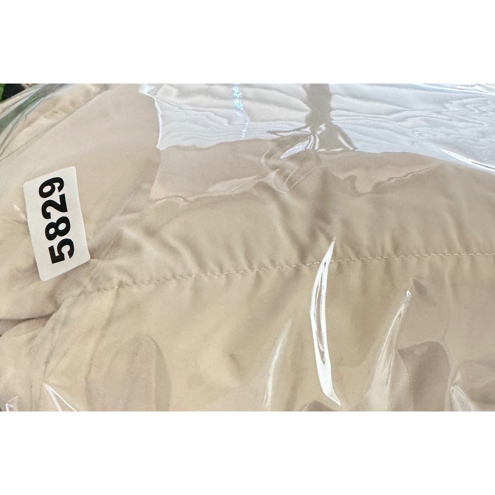 Massimo Dutti Puffer Jacket Small Womens Ivory Water Repellent Quilted Zip Up thumbnail 22