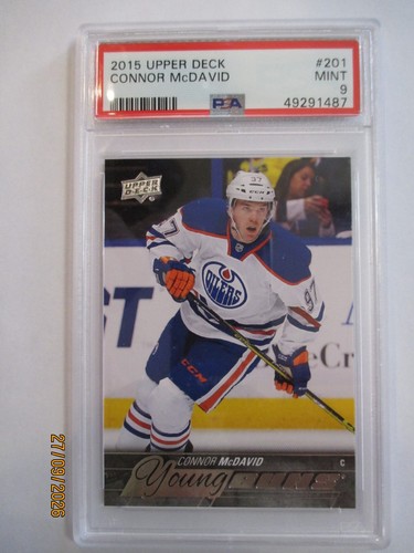 2015-16 Upper Deck Young Guns #201 Connor McDavid RC PSA 9 Mint