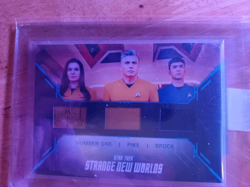 Star Trek Strange New Worlds  3 Relic Card PIKE, SPOCK and NUMBER ONE