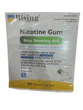 Rising Health Nicotine Gum Coated Mint Flavor 2mg 100 pieces Exp 03/28